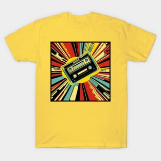 Vintage Retro Music 80s Audio Cassette Tape 085 T-Shirt